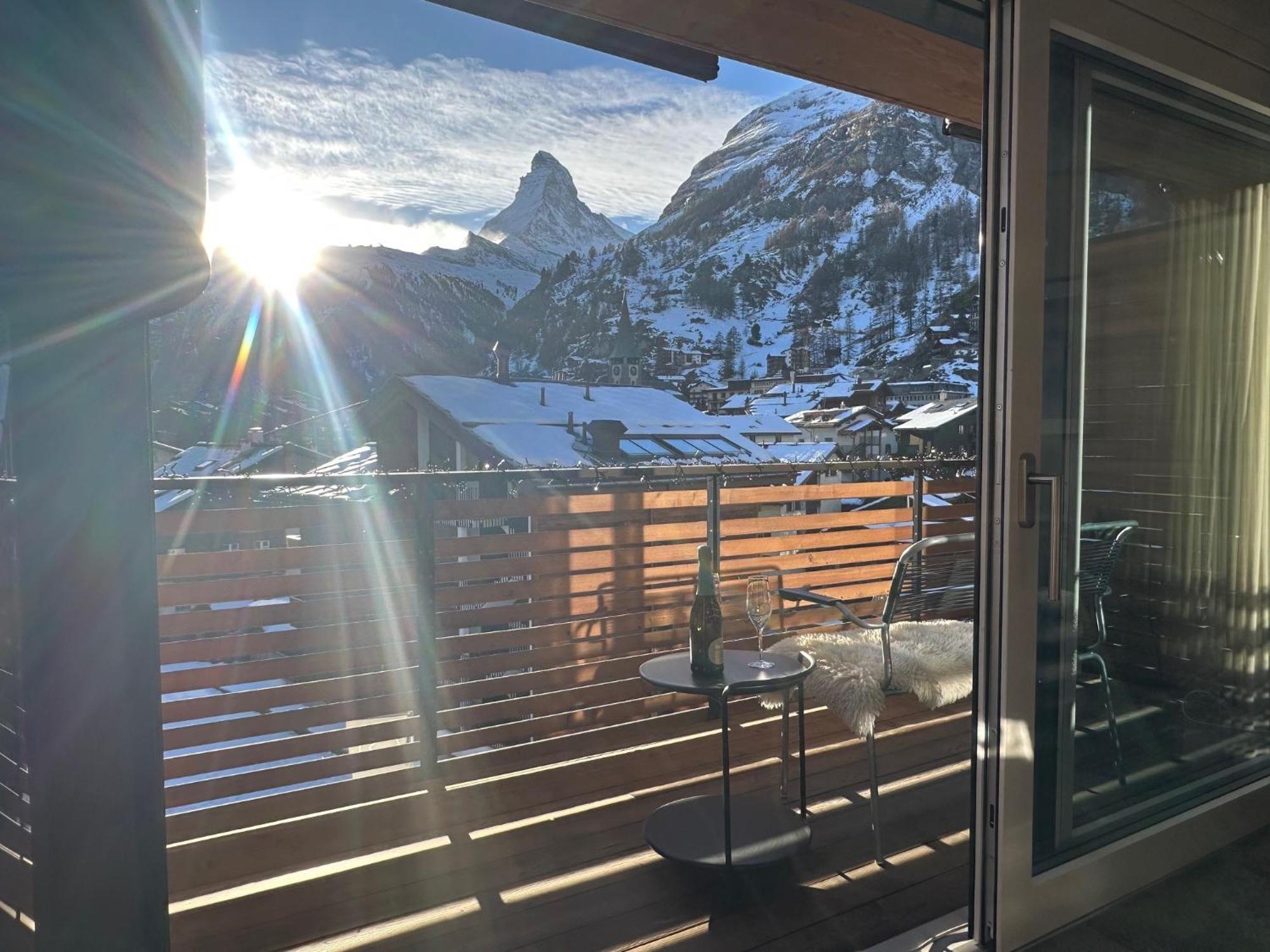 Ascot Penthouse 160 M2 Matterhorn View Lägenhet Zermatt Exteriör bild